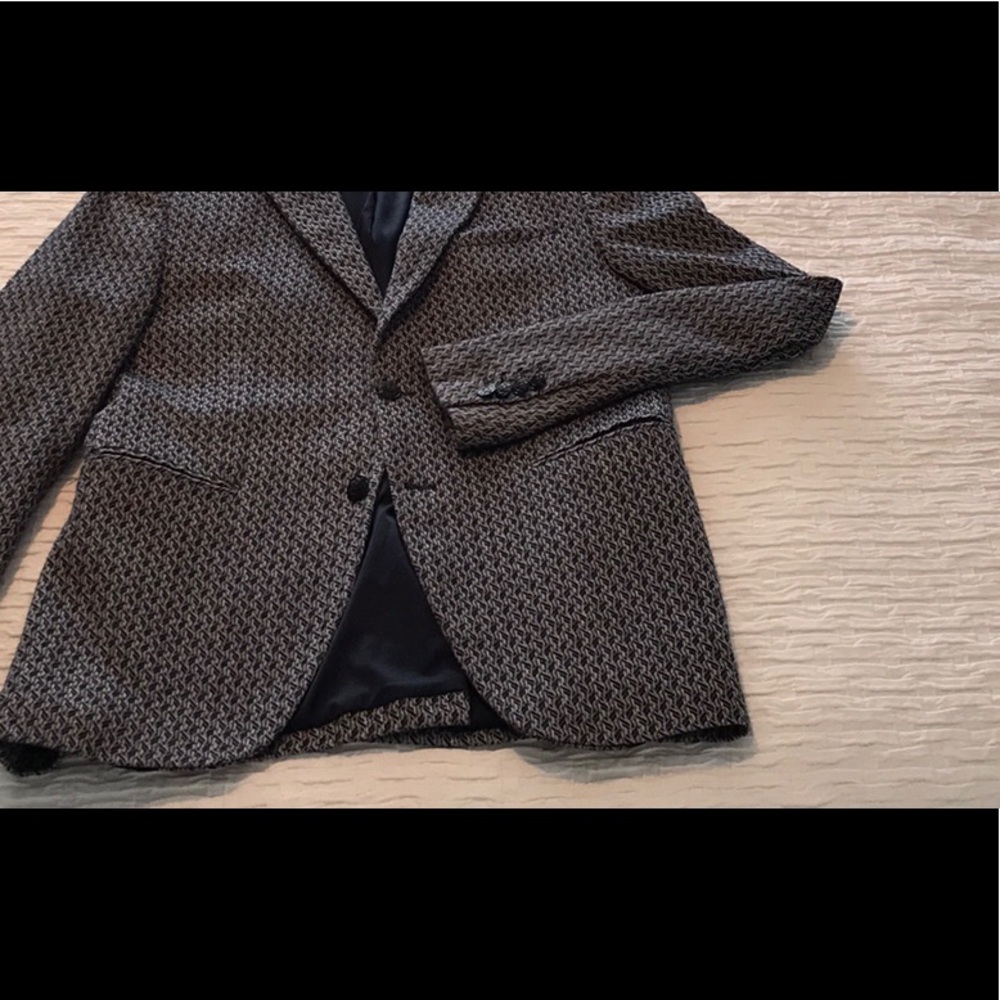 Men’s Zara Man Navy & White Sport Coat size 38R